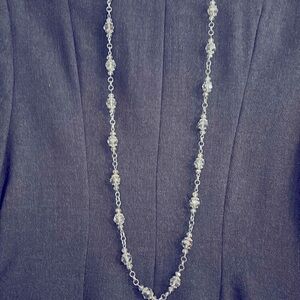 Cut glass (not plastic) Victorian necklace. Gorgeous detailing.